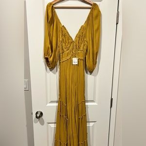 Free People, Size XS, Color: Glistening Gold